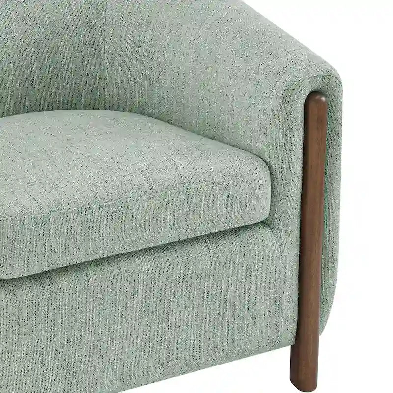 Fauteuil d'appoint rembourré - Fauteuil moderne en tissu pour salon
