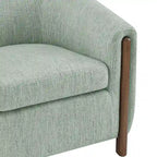 Fauteuil d'appoint rembourré - Fauteuil moderne en tissu pour salon