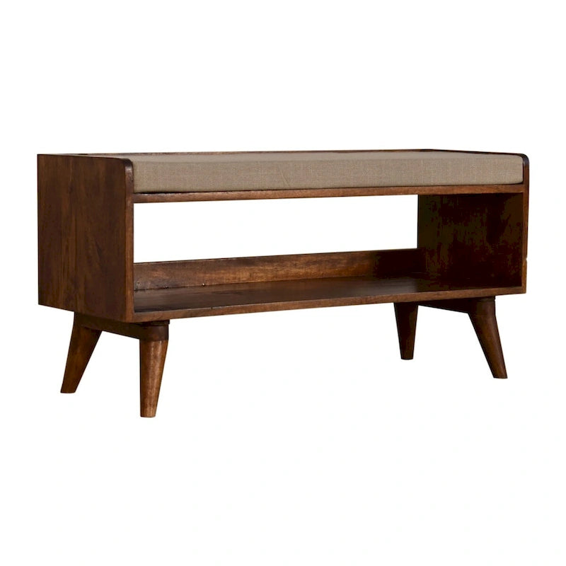 Banc de rangement nordique Mud Linen
