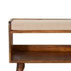 Banc de rangement nordique Mud Linen