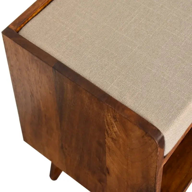Banc de rangement nordique Mud Linen