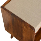 Banc de rangement nordique Mud Linen