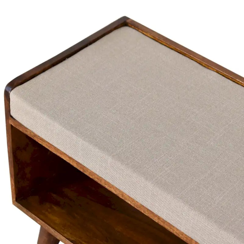 Banc de rangement nordique Mud Linen