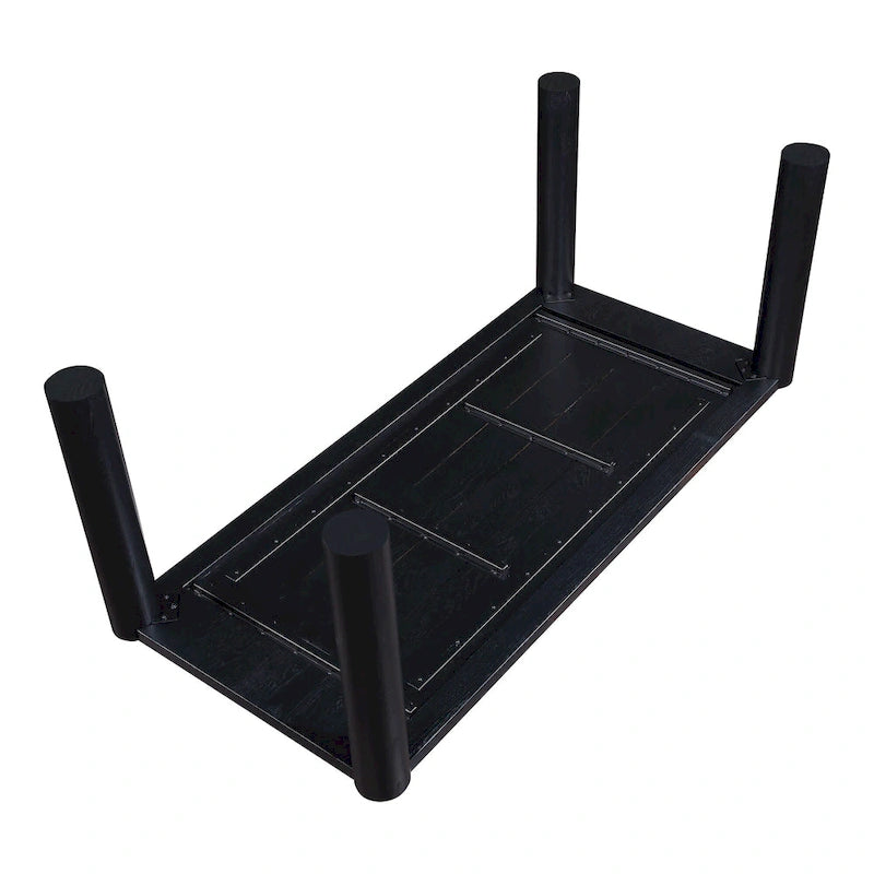 Table à manger moderne en chêne massif blanc – Piétement modulable, 8 à 10 places