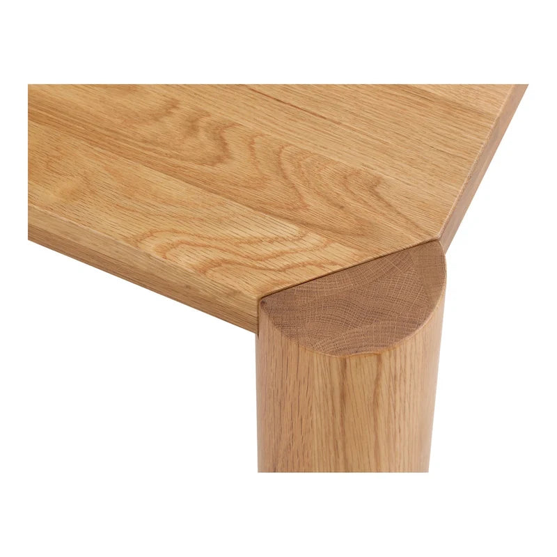 Table à manger moderne en chêne massif blanc – Piétement modulable, 8 à 10 places