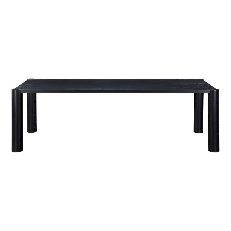 Table à manger moderne en chêne massif blanc – Piétement modulable, 8 à 10 places