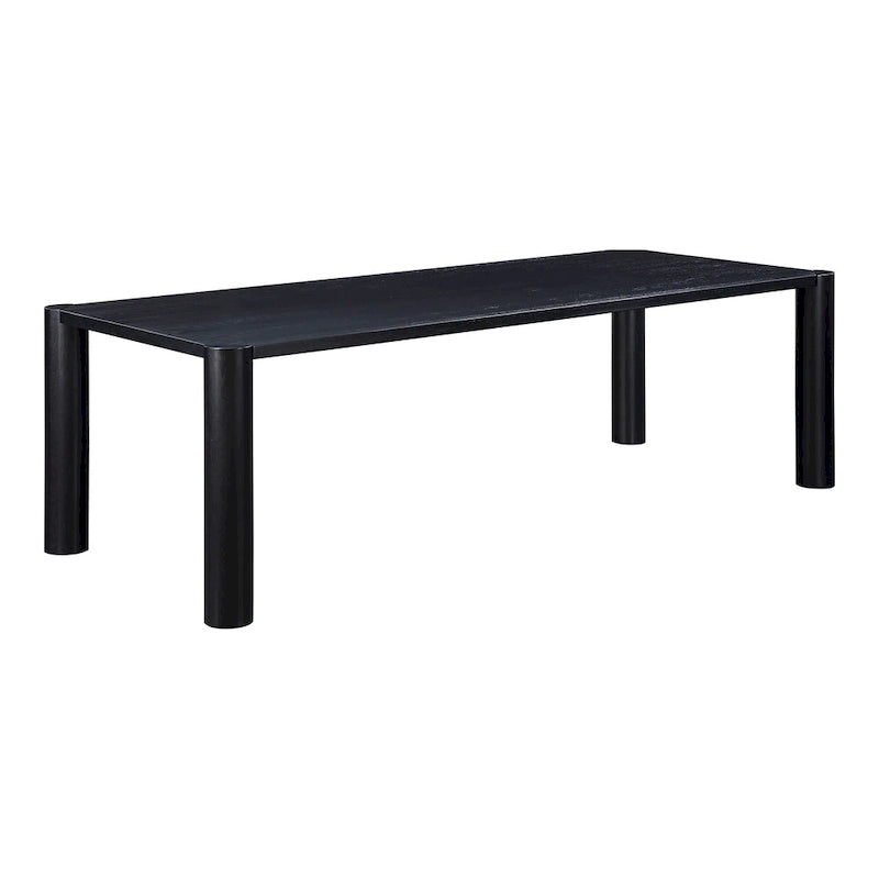 Table à manger moderne en chêne massif blanc – Piétement modulable, 8 à 10 places