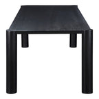 Table à manger moderne en chêne massif blanc – Piétement modulable, 8 à 10 places