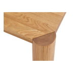 Table à manger moderne en chêne massif blanc – Piétement modulable, 8 à 10 places