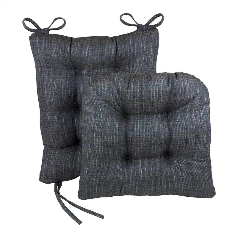 Ensemble de coussins en jean pour chaise à bascule universelle - Antidérapant, lavable en machine, 2 pièces