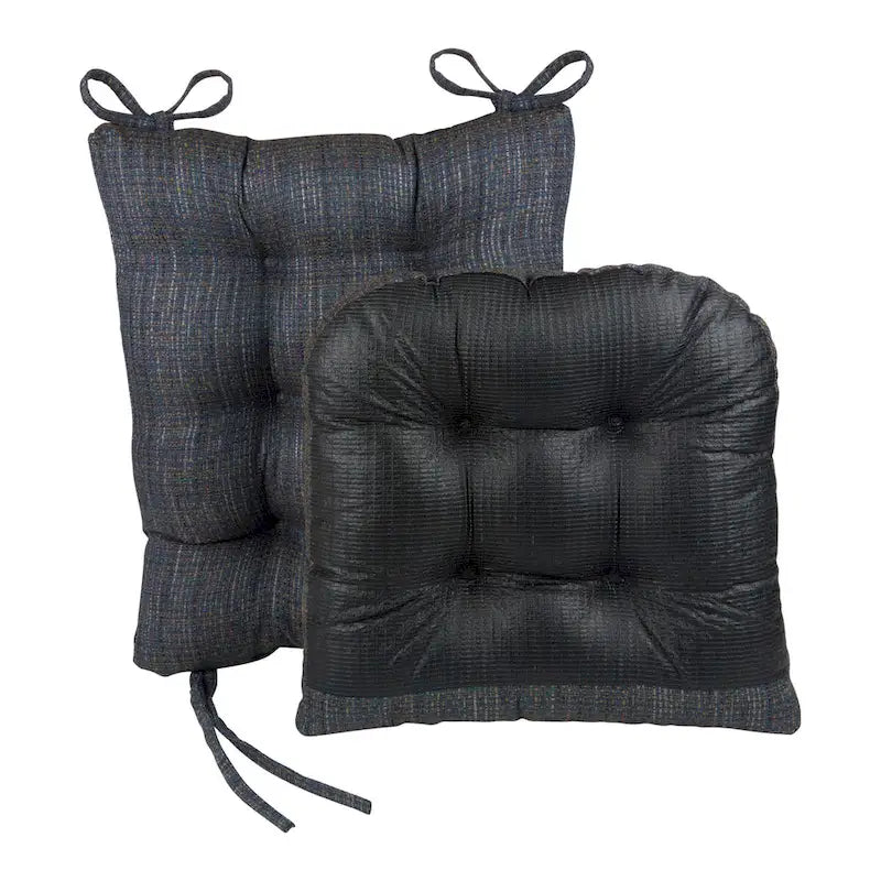 Ensemble de coussins en jean pour chaise à bascule universelle - Antidérapant, lavable en machine, 2 pièces