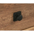 Bureau en chêne gravé – Bureau de style industriel avec rangements pour le bureau à domicile