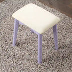 Ensemble coiffeuse et tabouret en bois contemporain pour chambre à coucher