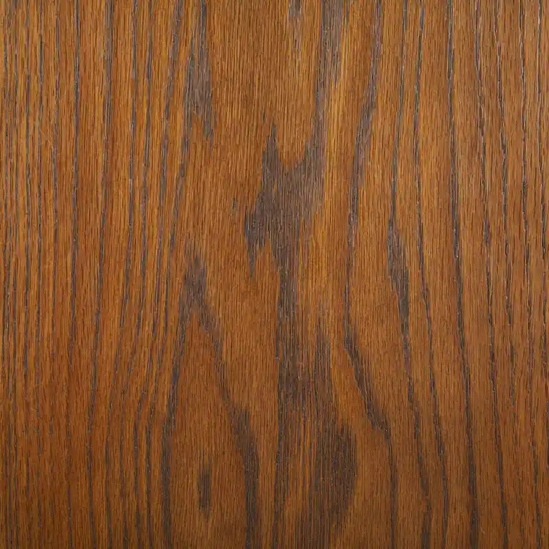 Table d'appoint en bois en forme de C – Placage chêne, design minimaliste