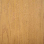 Table d'appoint en bois en forme de C – Placage chêne, design minimaliste